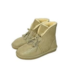 Bearpaw Christie Suede Upper Wool Blend Lining Sheepskin Boots Size 6